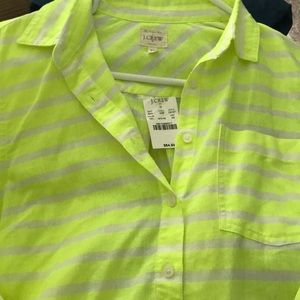 Jcrew neón yellow shirt
